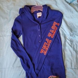 Pink Victoria secret with 5th & ocean long sleeve